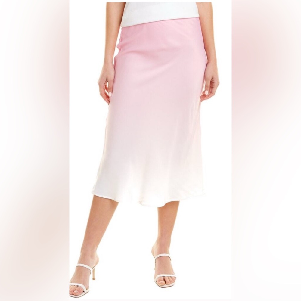 J. McLaughlin Pink Satin Ombre Women's Skirt Sz 0 -NWOT